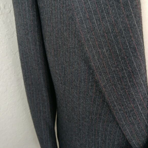 Bradmore Woolf Brothers Suit 40 Gray Pinstripes 2 Button, Trousers W36 - Picture 4 of 14